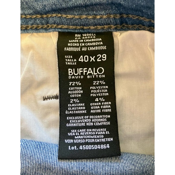 Buffalo David Bitton Men's Axel Style 5 Pocket Slim Stretch Jean 40x29 - Picture 8 of 8